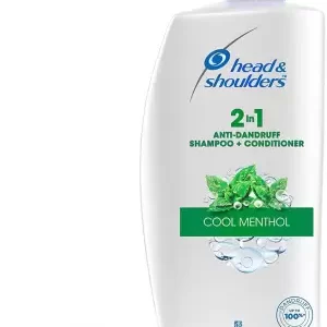 HEAD & SHOULDERS 2-in-1 Cool Menthol Anti Dandruff Shampoo and Conditioner Shampoo (1 L)