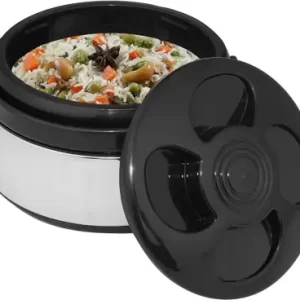 SAFESEED Supreme Quality Steel Casserole/Hotpot, chapati box/chapati container/hot case Thermoware Casserole (2500 ml)