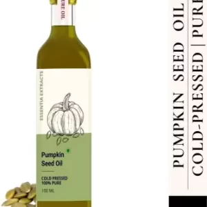 Pumpkin Seed Oil - 100% Pure, Cold Pressed - Glass Bottle | For Hair, Skin (100 ml)