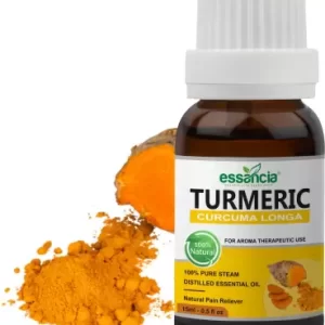 Turmeric Essential Oil for Skin Cleansing, Pain Relief, Face, Acne, Dark Spots and Aromatherapy. 100% Pure, Natural, Undiluted and Therapeutic Grade Essential Oil (15 ml)