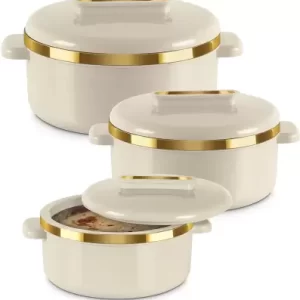 MILTON Curve Inner Steel Casserole Regular Set of 3