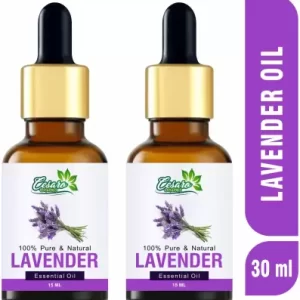 Cesaro Organics Best Lavender Essential Oil, 100% Pure & Natural for Hair, Skin, Face (30 ml)