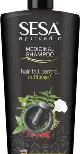 SESA Ayurvedic Medicinal Shampoo Hair Fall Control in 15 days with Bhringraj - 500 ml