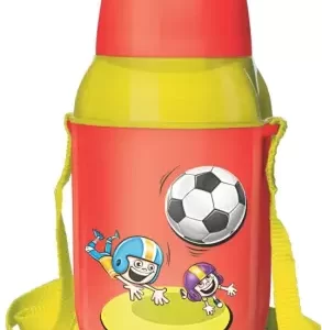 MILTON Kool Kid Water Bottle Plastic Color Red Size 450 ML