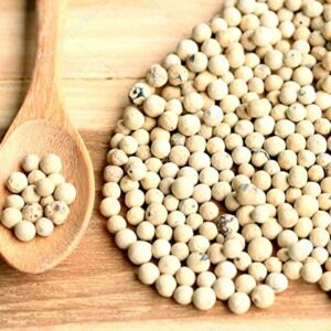 White Pepper Whole, White Pepperccorns (Sabut Safed Mirch) | Premium (100 g)