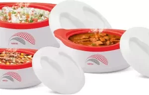MILTON Marvel Jr Gift Set Pack of 3 Serve Casserole Set (450 ml, 850 ml, 1240 ml)