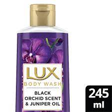 LUX Shower Gel, Black Orchid Fragrance & Juniper Oil Bodywash (245 ml)