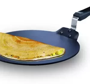 Hawkins Futura 30 cm Dosa Tava Tawa 30 cm diameter (Hard Anodised, Non-stick)