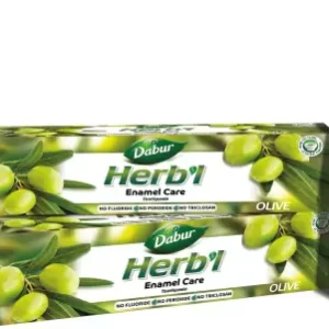 Dabur Herb'l Olive Enamel Care Toothpaste 300g (Pack of 2)
