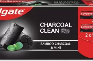 Colgate Charcoal Clean Black Gel Toothpaste (240 g, Pack of 2)