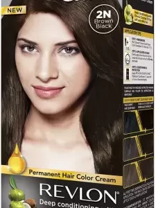 Revlon Color N Care Permanent Hair Color Cream , Brown Black 2N