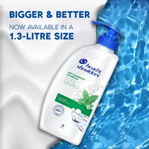 HEAD & SHOULDERS Cool Menthol Anti Dandruff Shampoo for Women & Men (1.3 L)