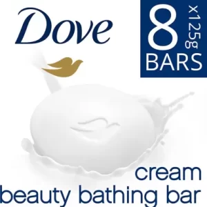 DOVE Cream Beauty Bar - Soft, Smooth, Moisturised Skin (8 x 125 g)