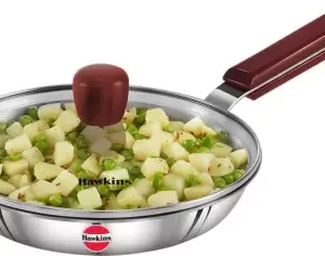 Hawkins 22 cm Frying Pan Fry Pan 22 cm diameter 1.5 L capacity (Triply, Induction Bottom)