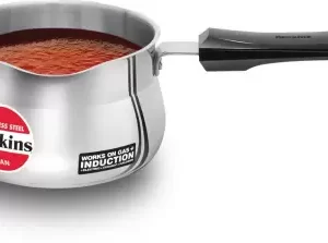 Hawkins 1.5 Litre Tpan Sauce Pan 16.6 cm diameter 1.5 L capacity (Stainless Steel, Induction Bottom)