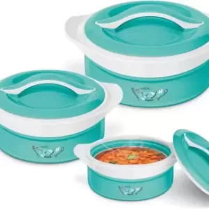 MILTON Milton ZENITH CASSEROLE Gift Set of 3- Multicolor Pack of 3 Thermoware Casserole Set (1430 ml, 480 ml, 940 ml)