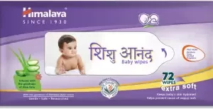 HIMALAYA Shishu Anand Baby Wipes 72 Count